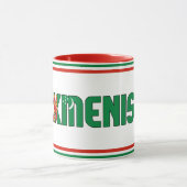 トルクメニスタン国旗の愛国的なコーヒー マグカップ (中央)