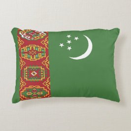トルクメニスタン国旗 アクセントクッション