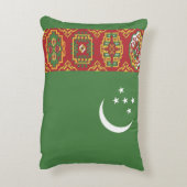 トルクメニスタン国旗 アクセントクッション (裏面(縦))