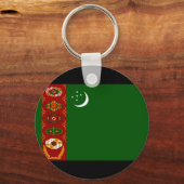 トルクメニスタン国旗 キーホルダー (正面)