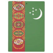 トルクメニスタン国旗 クリップボード (裏面)