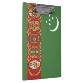 トルクメニスタン国旗 クリップボード (右)