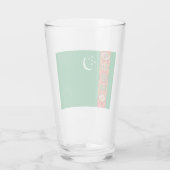 トルクメニスタン国旗（トルクメニア） タンブラーグラス (裏面)