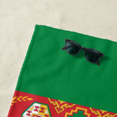 トルクメニスタン国旗（トルクメニア） ビーチタオル (インサイチュ)