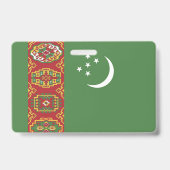 トルクメニスタン国旗 バッジ (裏面)
