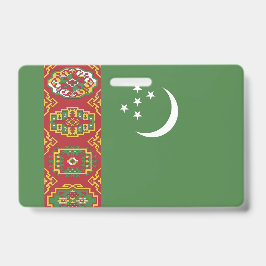 トルクメニスタン国旗 バッジ