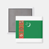 トルクメニスタン国旗 マグネット (正面/裏面)