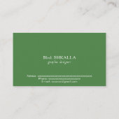 トルクメニスタン国旗 名刺 (裏面)