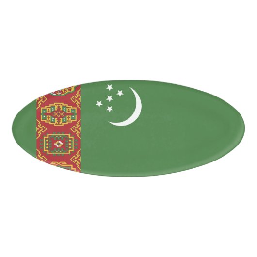 トルクメニスタン国旗 名札 (正面)