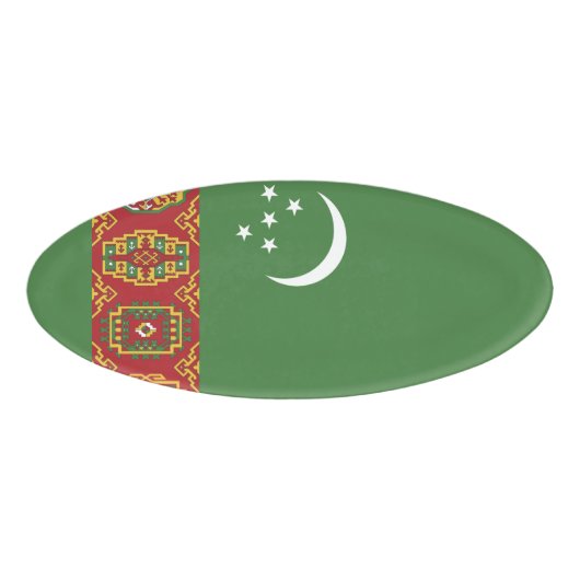 トルクメニスタン国旗 名札 (正面)