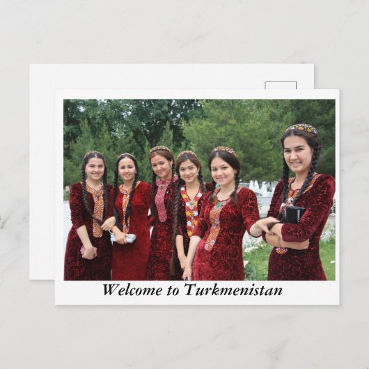 トルクメニスタン美しい ポストカード (正面/裏面)