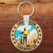 トルクメニスタン キーホルダー (正面)