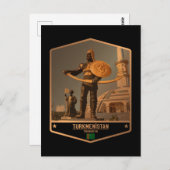 トルクメニスタン ポストカード (正面/裏面)