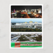 トルクメニスタン – モザイク – ポストカード (正面)