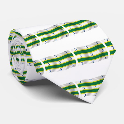 トルクメニス国旗のネクタイ ネクタイ (ロール)