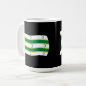 トルクメンの旗マグカップ コーヒーマグカップ (正面左)