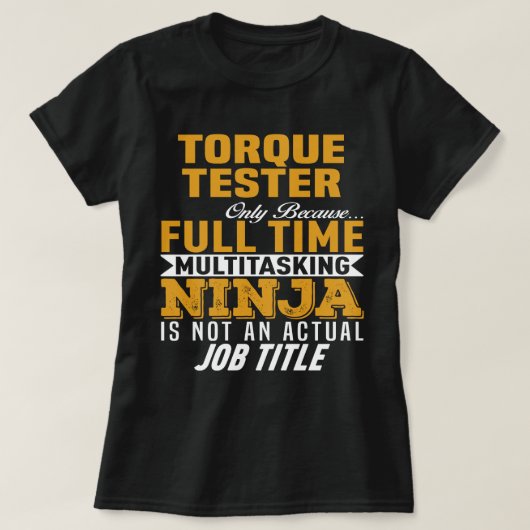 トルク試験機 Tシャツ (デザイン正面)