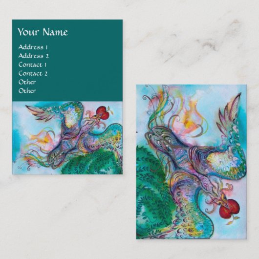 トルコおとぎ話/ア飛んでいるンペルとフェニックス 名刺 (正面/裏面)