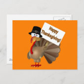 トルコおもしろいことわざ「ハッピーサンクスギビング!」 シーズンポストカード (正面/裏面)