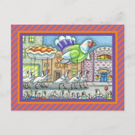 トルコおもしろいの日パレードのヘリウムバルーン ポストカード (正面)