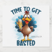 トルコおもしろいの胸の感謝祭 ビールラベル (シングルラベル)