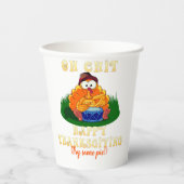 トルコおもしろいは感謝祭だと気付く！ 紙コップ (正面)