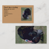 トルコおもしろいプロファイルカード 名刺 (正面/裏面)