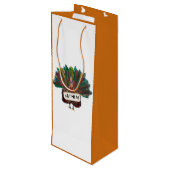 トルコおもしろい感謝祭クリスマストトートワインギフト ワインギフトバッグ (裏面アングル)