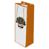 トルコおもしろい感謝祭クリスマストトートワインギフト ワインギフトバッグ (正面アングル)