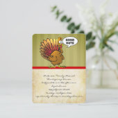 トルコおもしろい感謝祭ディナー 招待状 (スタンド正面)