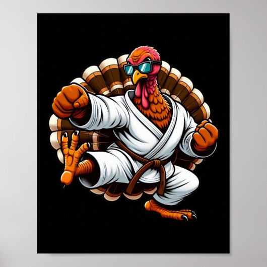 トルコおもしろい感謝空手柔道武術術 ポスター (正面)