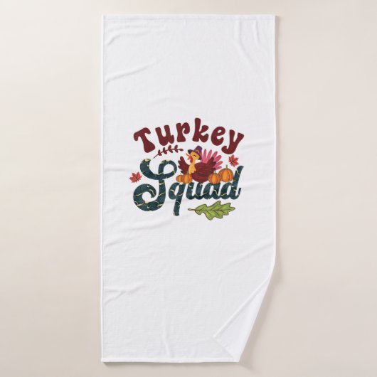 トルコおもしろい軍感謝祭の日走巡礼ギ バスタオル (バスタオル)