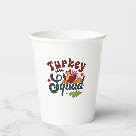 トルコおもしろい軍感謝祭の日走巡礼ギ 紙コップ (正面)