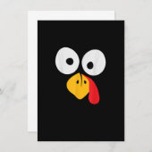 トルコおもしろい顔感謝祭マッチングファミリーCos 招待状 (正面/裏面)