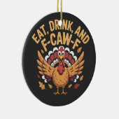 トルコおもしろい食べドリンク及びF-Caw-Fコーイング セラミックオーナメント (右)