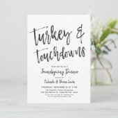トルコおよび接地| Friendsgivingのパーティー 招待状 (スタンド正面)