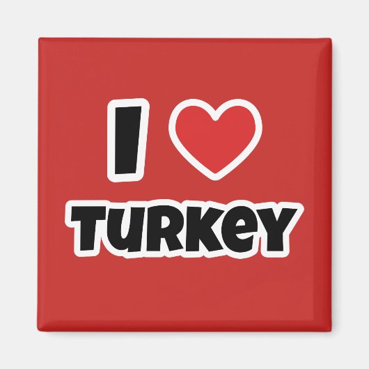 トルコが大好き マグネット (正面)