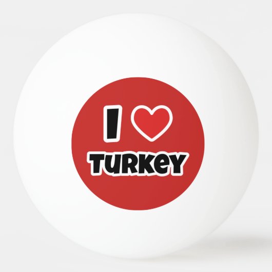 トルコが大好き 卓球ボール (正面)