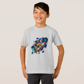 トルコが高速で宇宙ロケットに乗る Tシャツ (正面フル)