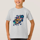 トルコが高速で宇宙ロケットに乗る Tシャツ (正面)