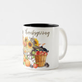 トルコって?無邪気な猫たち感謝祭 ツートーンマグカップ (正面右)