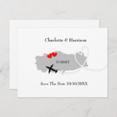 トルコでの結婚式　保存日付 セーブザデート (正面/裏面)