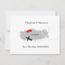 トルコで海外挙式　保存日付 セーブザデート