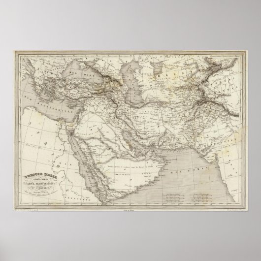 トルコとアラビア ポスター (正面)