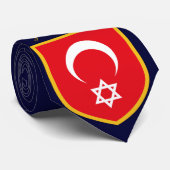 トルコとイスラエル国旗のタイ ネクタイ (ロール)