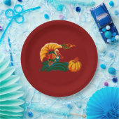 トルコとカボチャの感謝祭 ペーパープレート (パーティー)