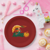 トルコとカボチャの感謝祭 ペーパープレート (パーティー)