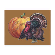 トルコとカボチャヴィンテージ感謝祭