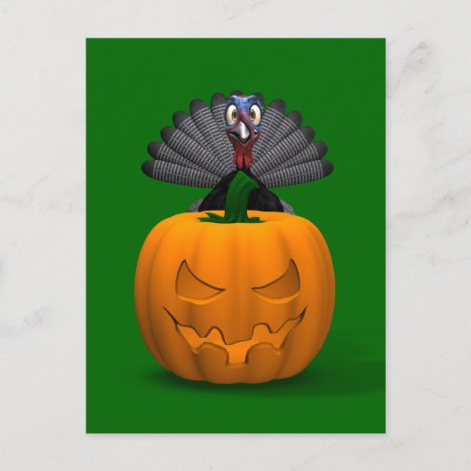 トルコとカボチャ ポストカード (正面)