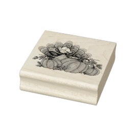 トルコとカボチャ ラバースタンプ